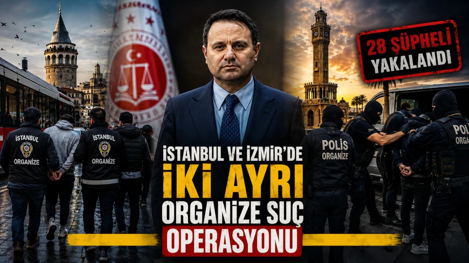 İZMİR'DE İKİ TARAFTAR GRUBUNA OPERASYON