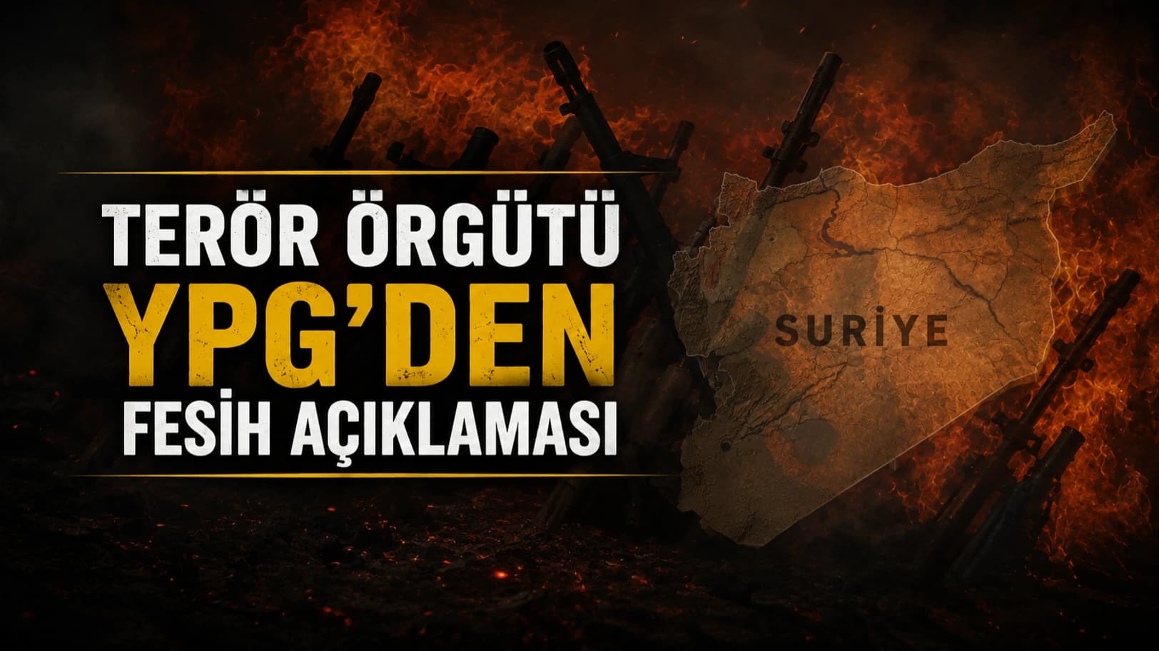 Terör örgütü YPG’DEN fesih açıklaması