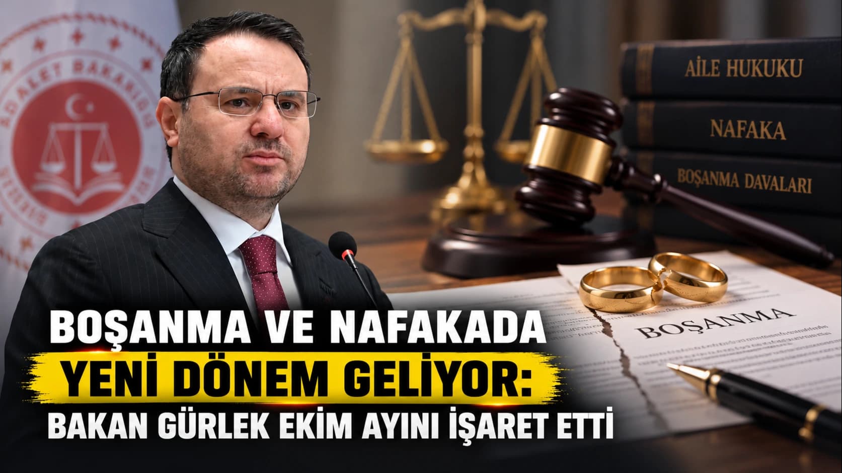Boşanma ve nafakada yeni dönem geliyor: Bakan Gürlek ekim ayını işaret etti