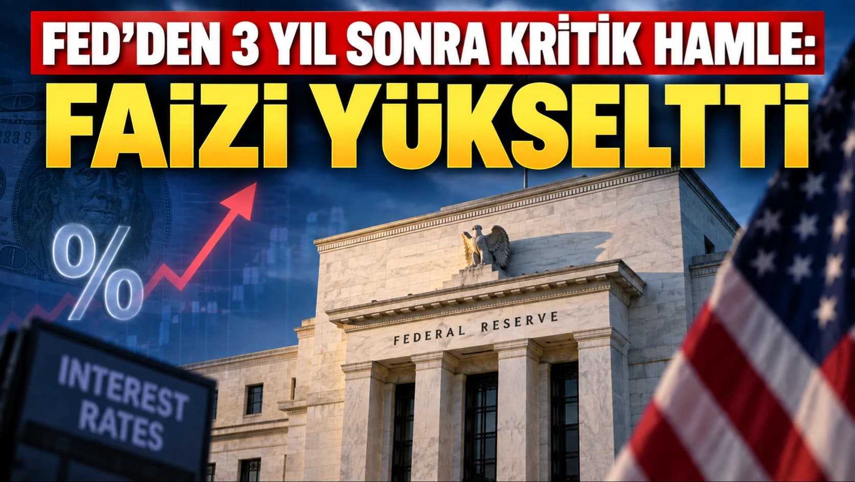 Fed'den 3 yıl sonra kritik hamle: Faizi yükseltti