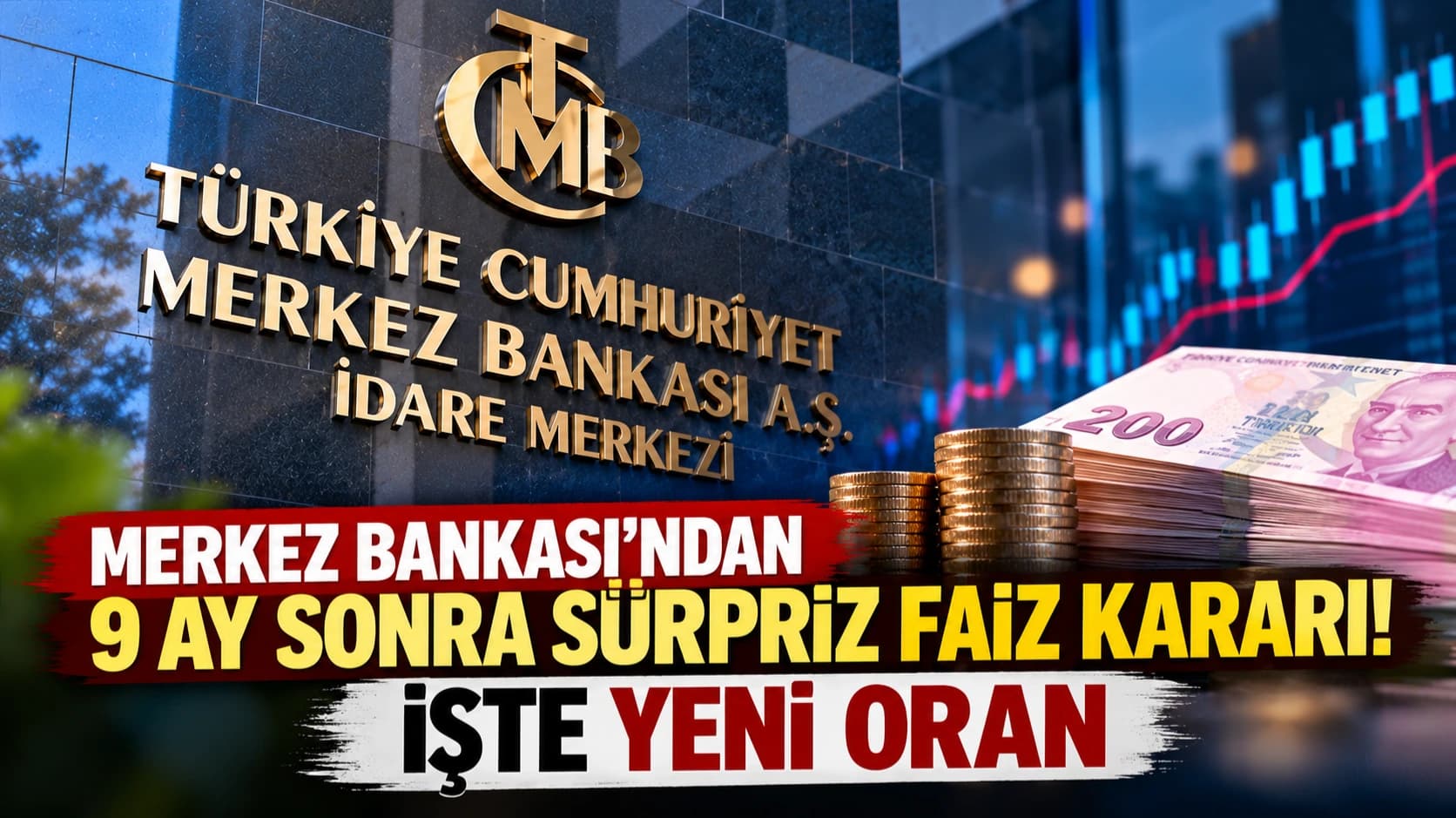 Merkez Bankası'ndan 9 ay sonra sürpriz faiz kararı! İşte yeni oran