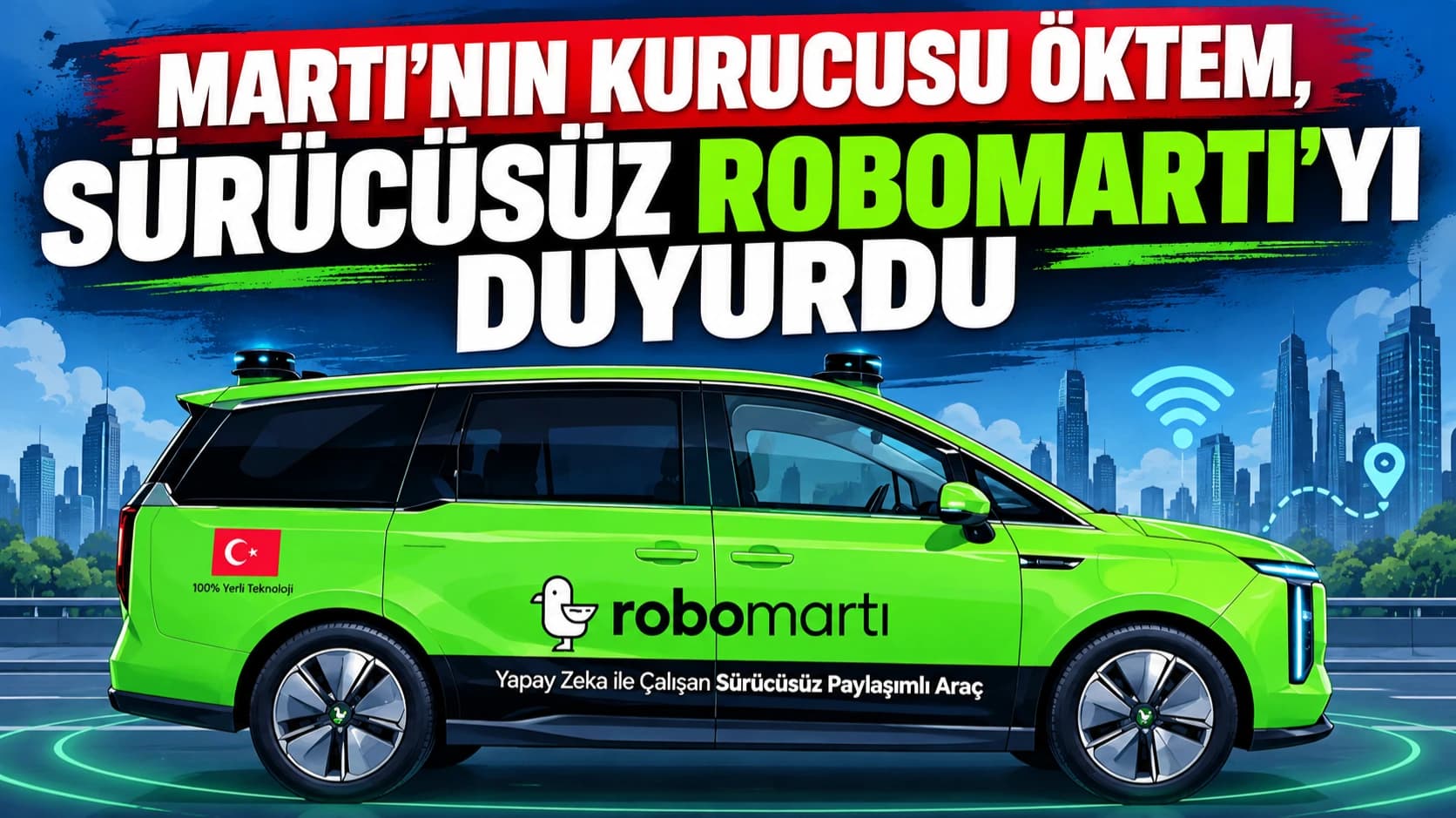 Martı'nın kurucusu Öktem, sürücüsüz RoboMartı’yı duyurdu