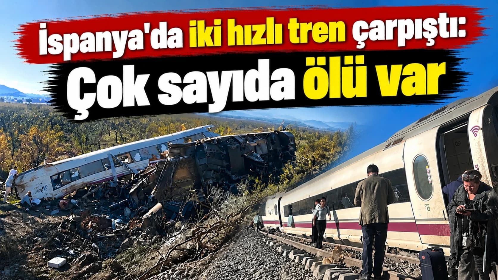İspanya'da iki hızlı tren çarpıştı: Çok sayda ölü var