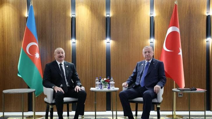 Cumhurbaşkanı Erdoğan, Azerbaycan Cumhurbaşkanı Aliyev ile görüştü