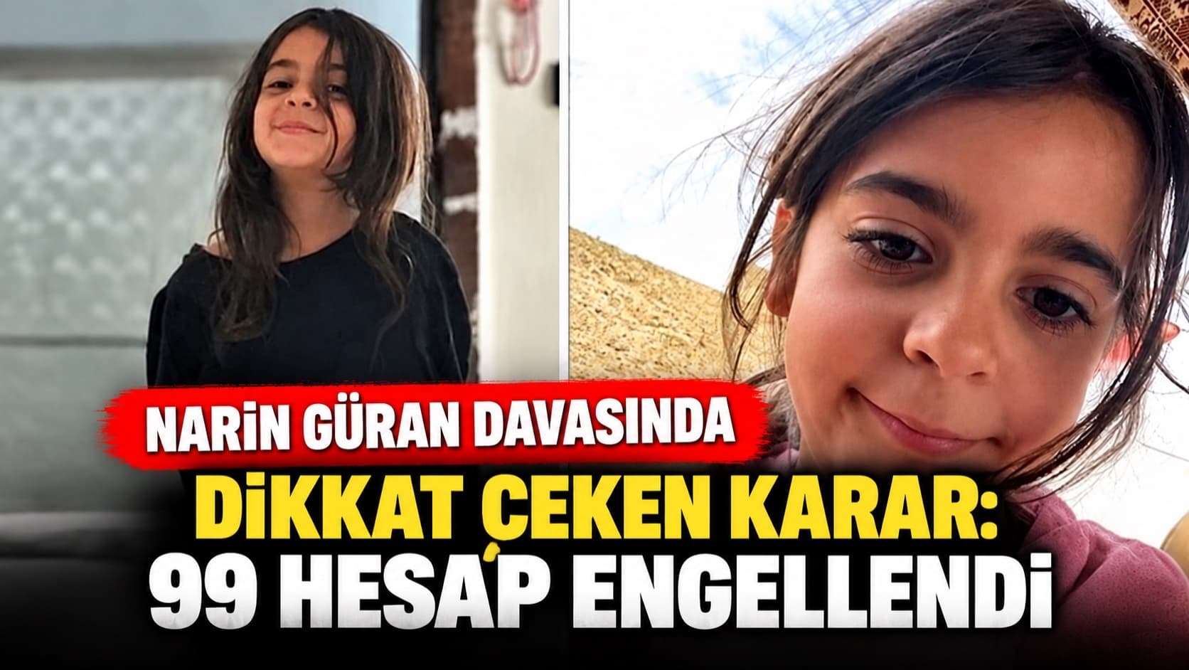Narin Güran davasında dikkat çeken karar: 99 hesap engellendi