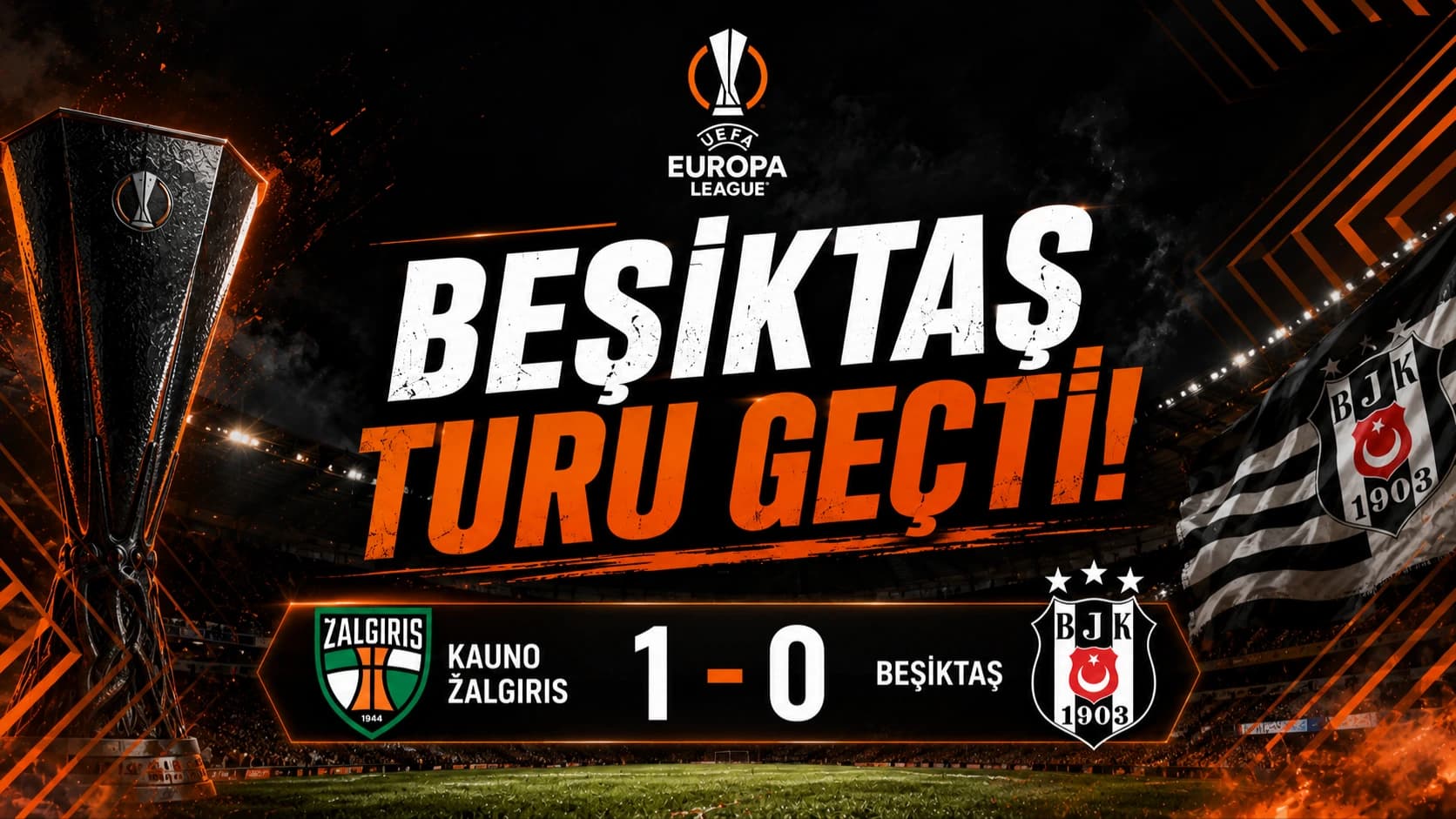 Beşiktaş turu geçti!