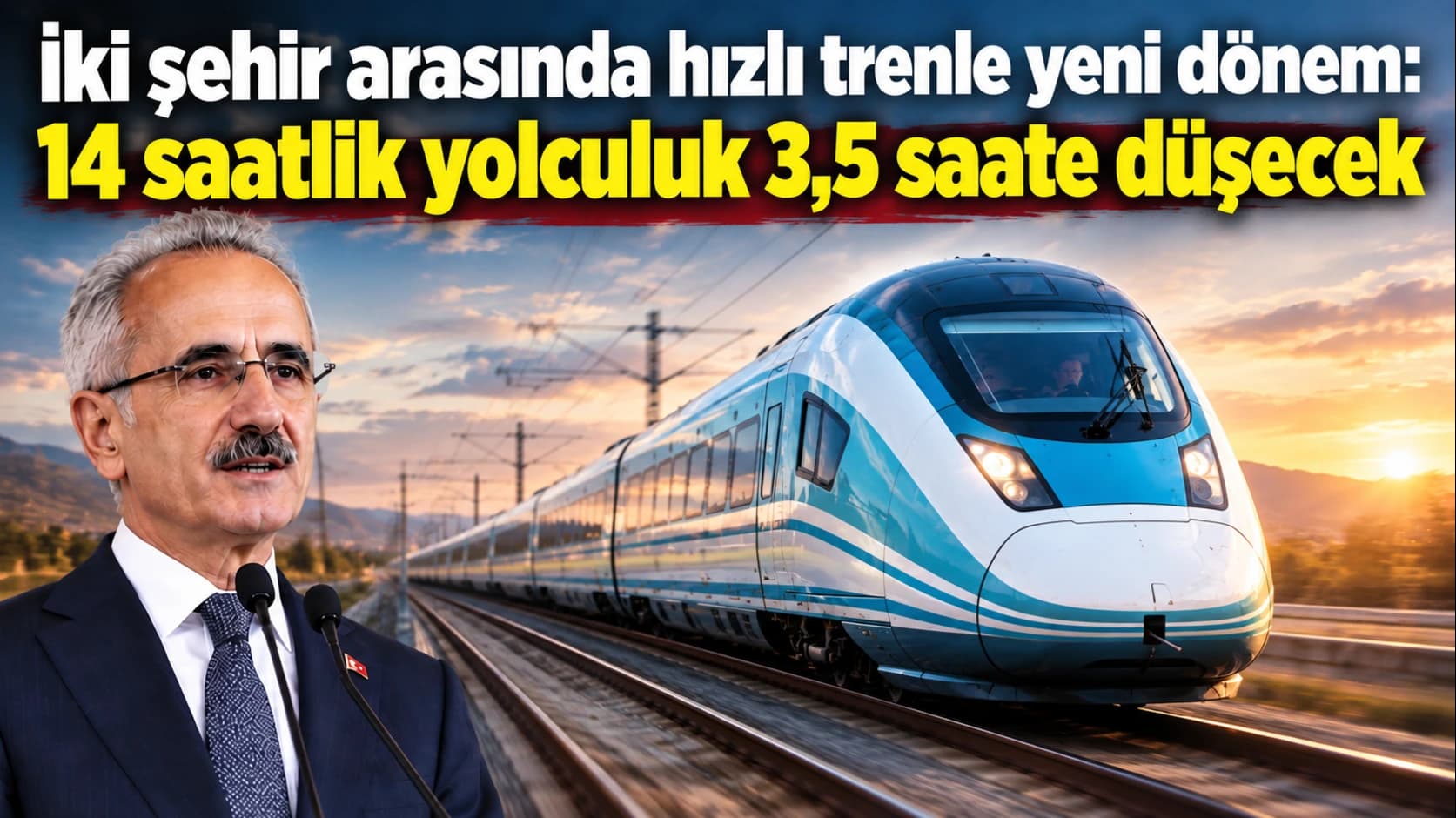 İki şehir arasında hızlı trenle yeni dönem: 14 saatlik yolculuk 3,5 saate düşecek