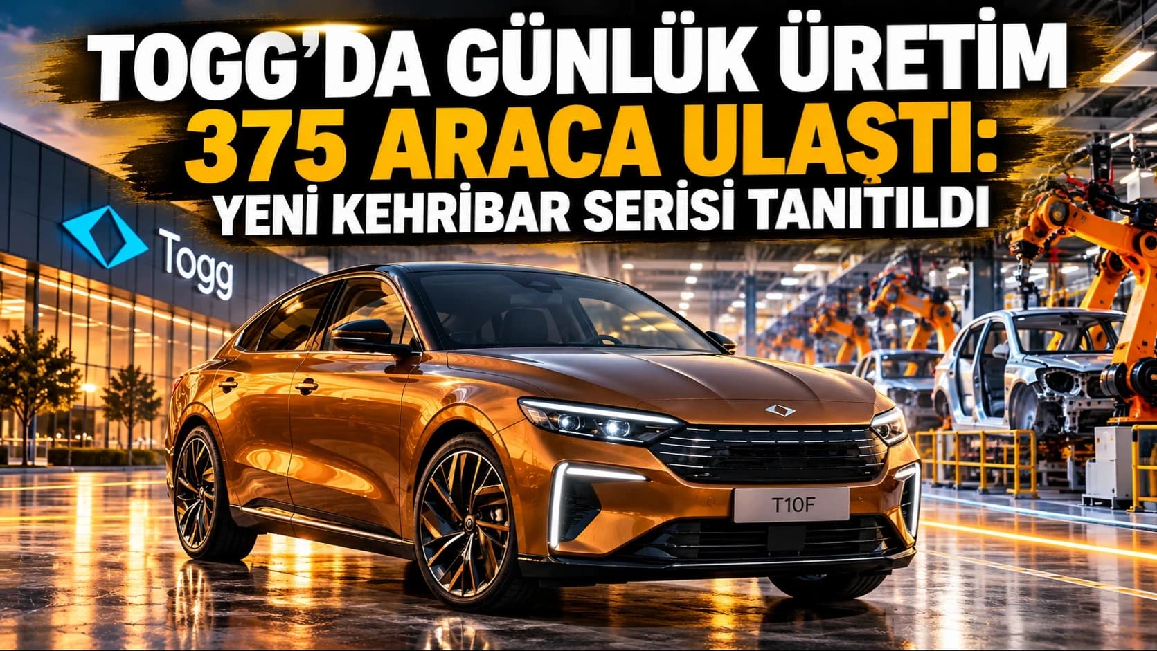 Togg'da günlük üretim 375 araca ulaştı: Yeni Kehribar Serisi tanıtıldı