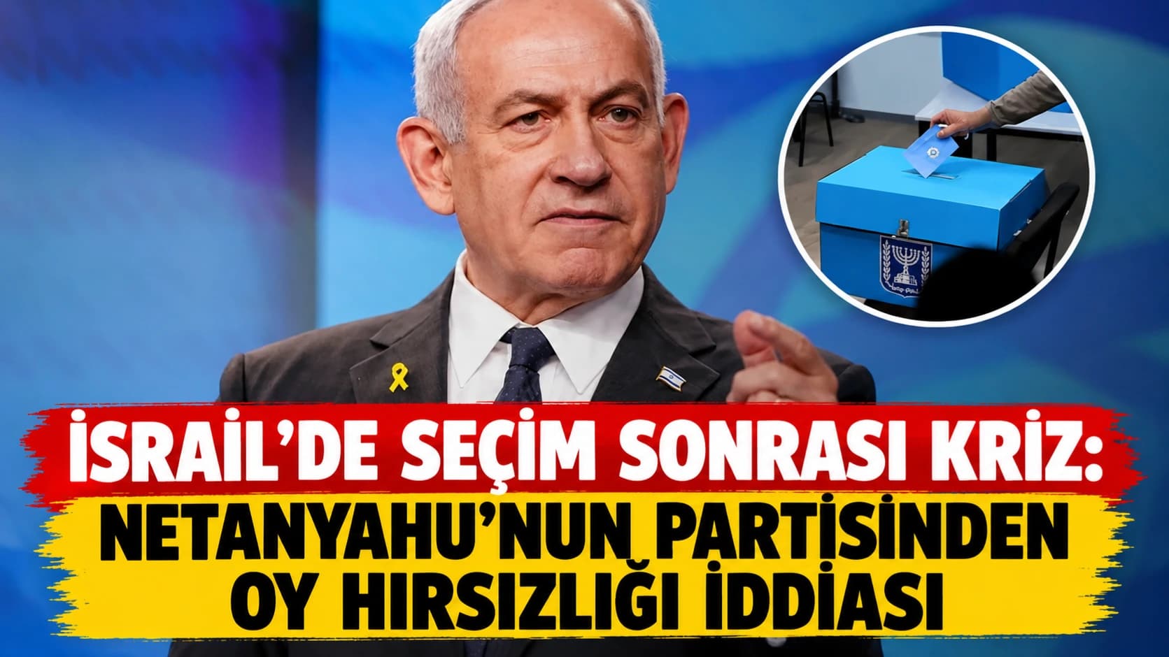 İsrail'de seçim sonrası kriz: Netanyahu'nun partisinden oy hırsızlığı iddiası