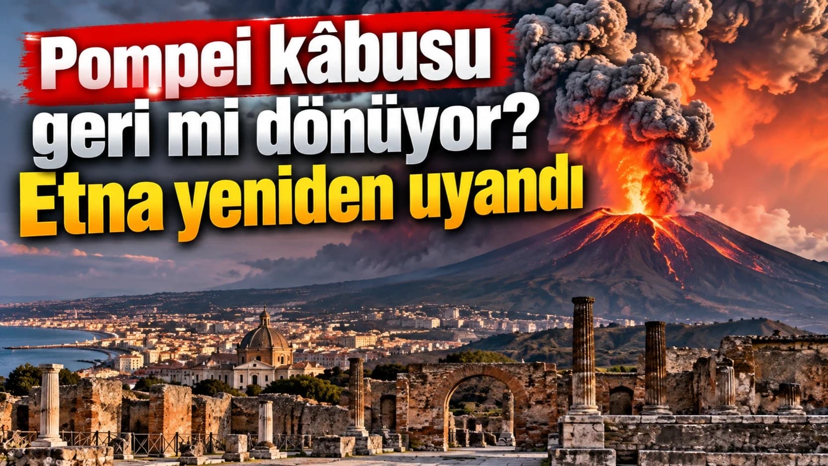 Pompeii kâbusu geri mi dönüyor? Etna yeniden uyandı