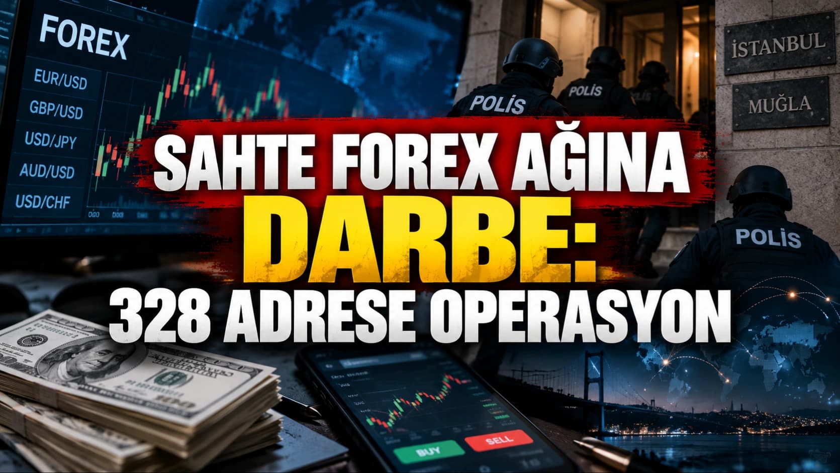 Sahte forex ağına darbe: 328 adrese operasyon