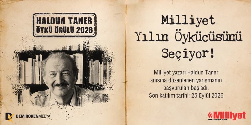 37. HALDUN TANE ÖYKÜ ÖDÜLÜ İÇİN BAŞVURULAR BAŞLIYOR