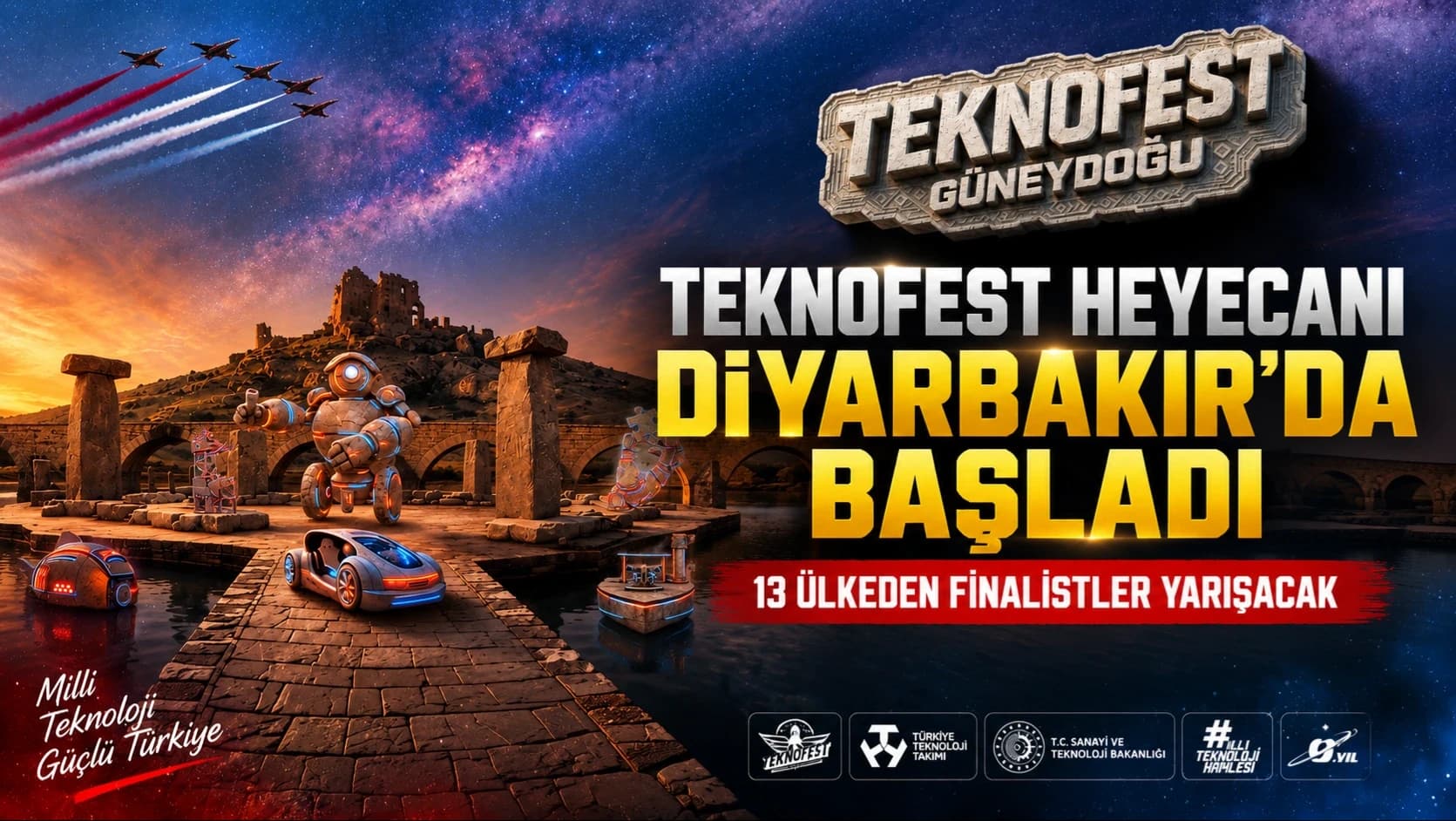 TEKNOFEST heyecanı Diyarbakır'da başladı