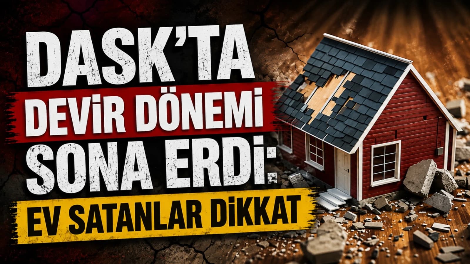 DASK'TA DEVİR DÖNEMİ SONA ERDİ: EV SATANLAR DİKKAT