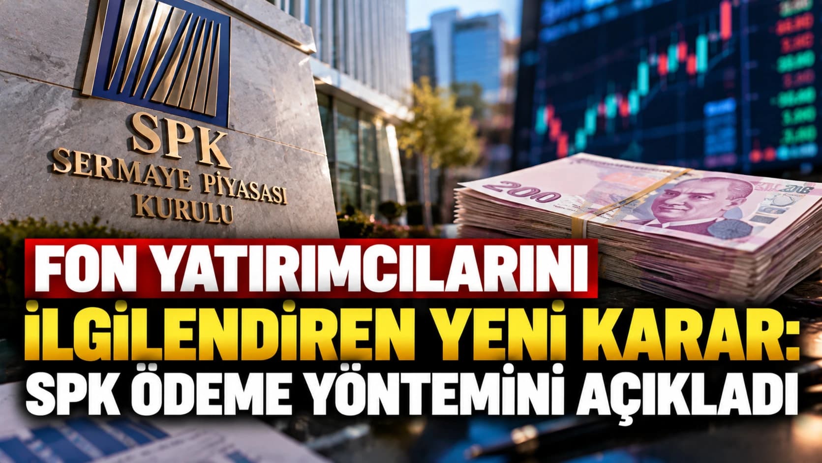 Fon yatırımcılarını ilgilendiren yeni karar: SPK ödeme yöntemini açıkladı