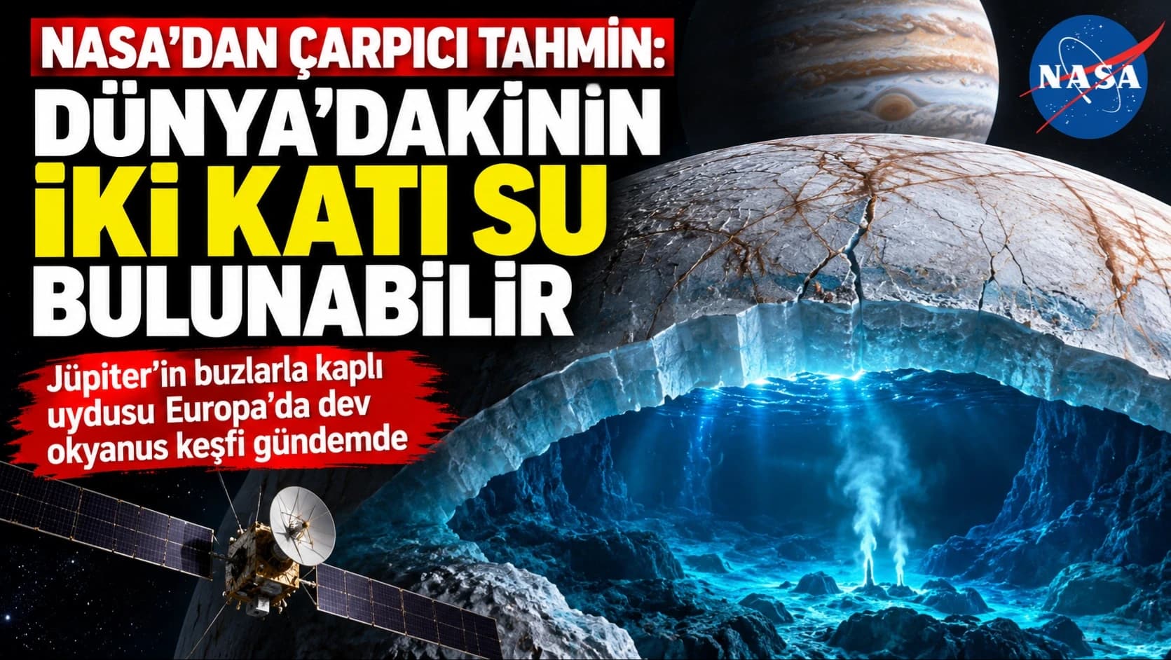 NASA'dan çarpıcı tahmin: Dünya'dakinin iki katı su bulunabilir