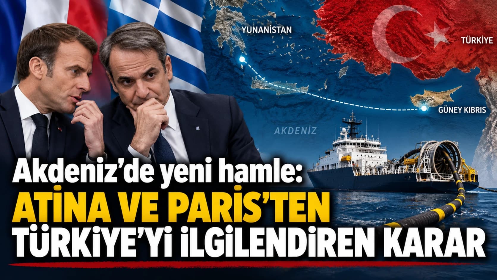 Akdeniz'de yeni hamle: Atina ve Paris'ten Türkiye'yi ilgilendiren karar