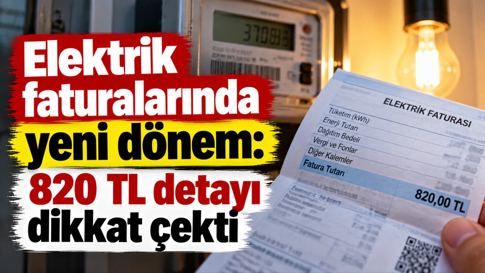 Elektrik faturalarında yeni dönem: 820 TL detayı dikkat çekti