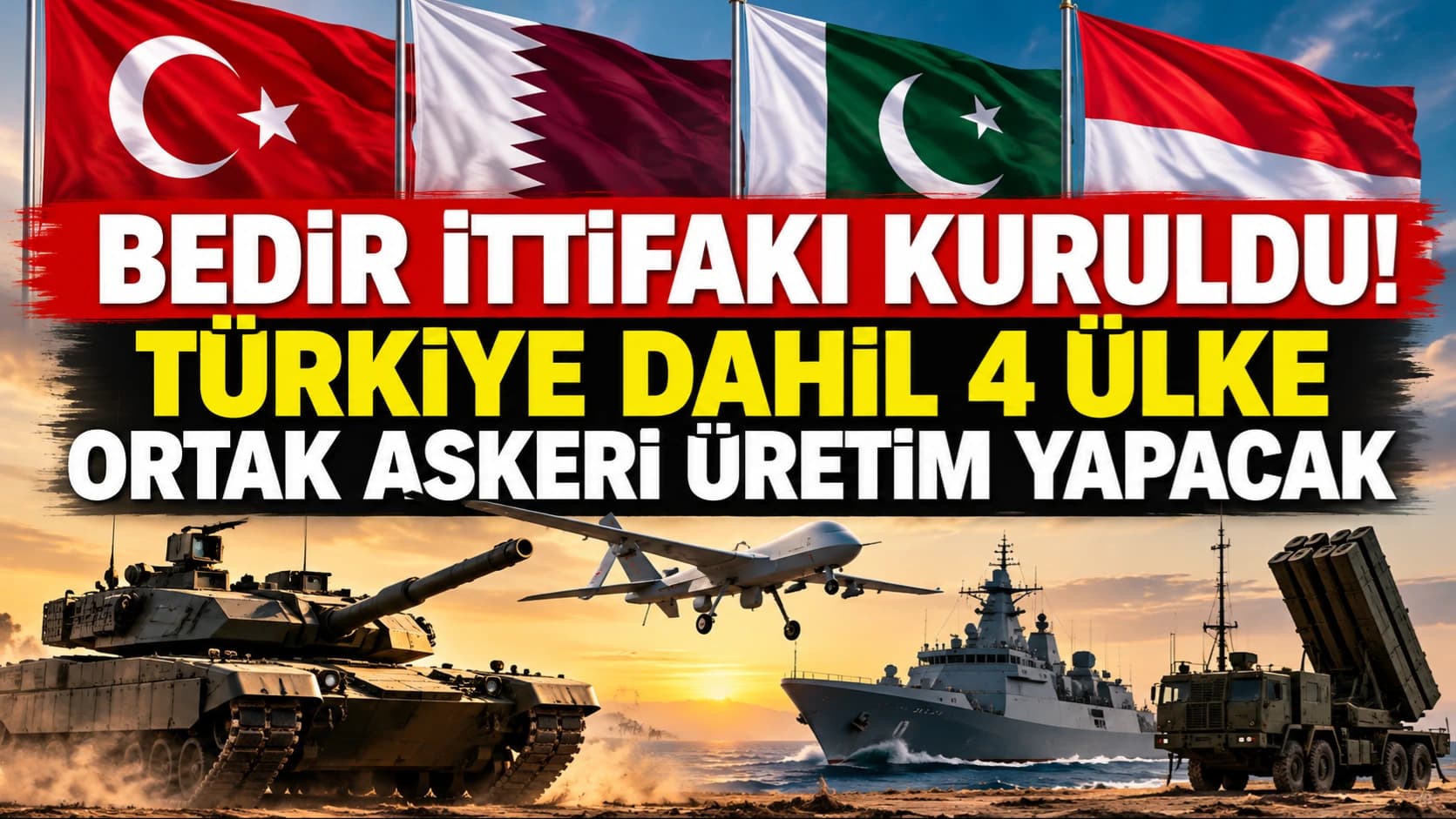Bedir İttifakı kuruldu! Türkiye dahil 4 ülke ortak askeri üretim yapacak