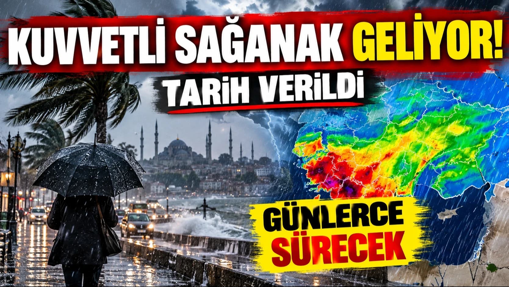 Kuvvetli sağanak geliyor! Meteoroloji tarih verdi: Yağışlar günlerce sürecek