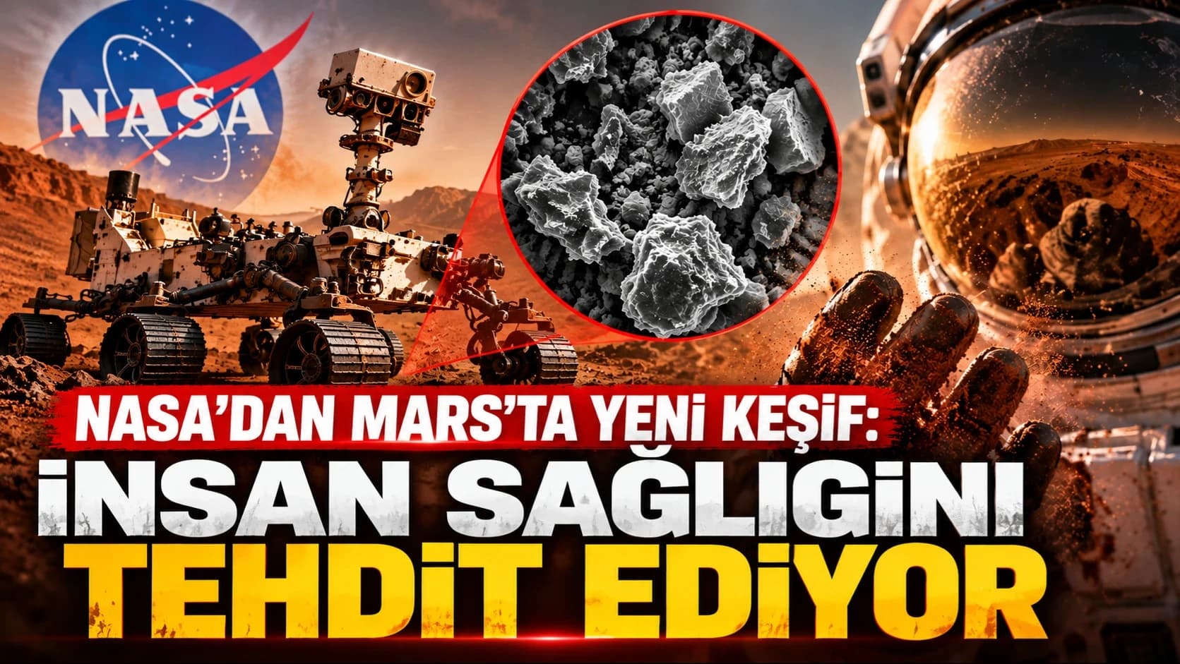 NASA'dan Mars'ta yeni keşif: İnsan sağlığını tehdit ediyor