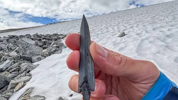 Norveç’te eriyen buzlardan 48 tarih öncesi ok çıktı