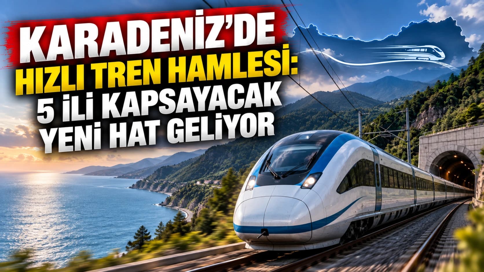 Karadeniz’de hızlı tren hamlesi: 5 ili kapsayacak yeni hat geliyor