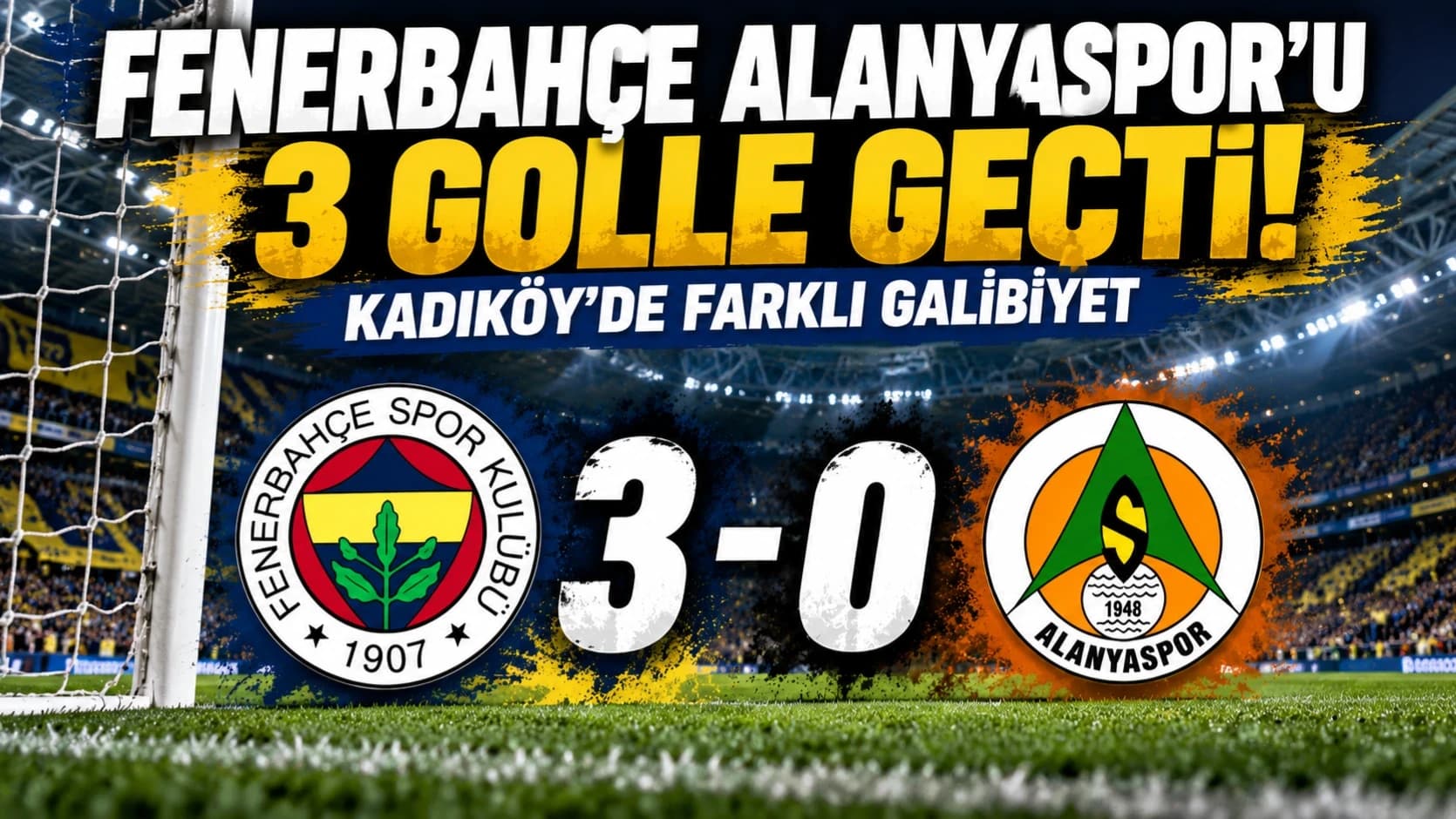 Fenerbahçe Alanyaspor'u 3 golle geçti! Kadıköy'de farklı galibiyet