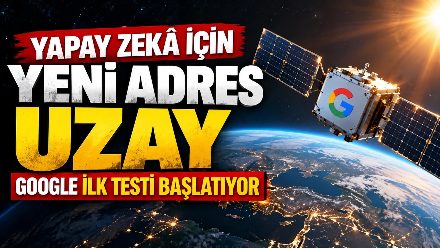 Yapay zekâ için yeni adres uzay: Google ilk testi başlatıyor