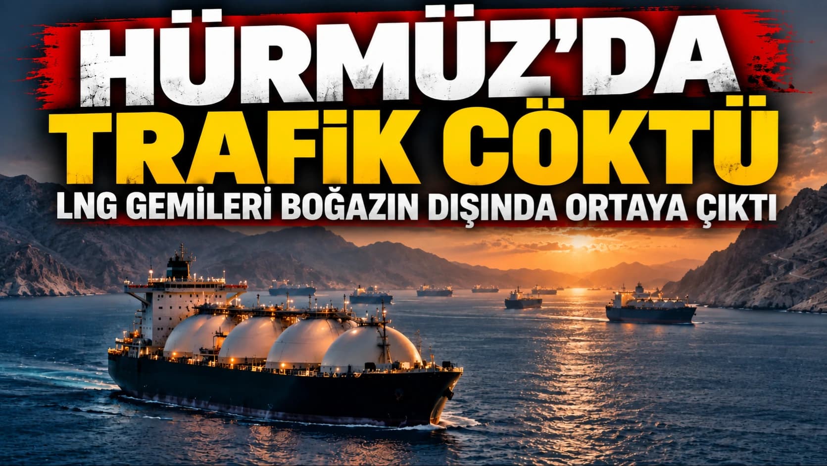 Hürmüz'da trafik çöktü: LNG gemileri boğazın dışında ortaya çıktı