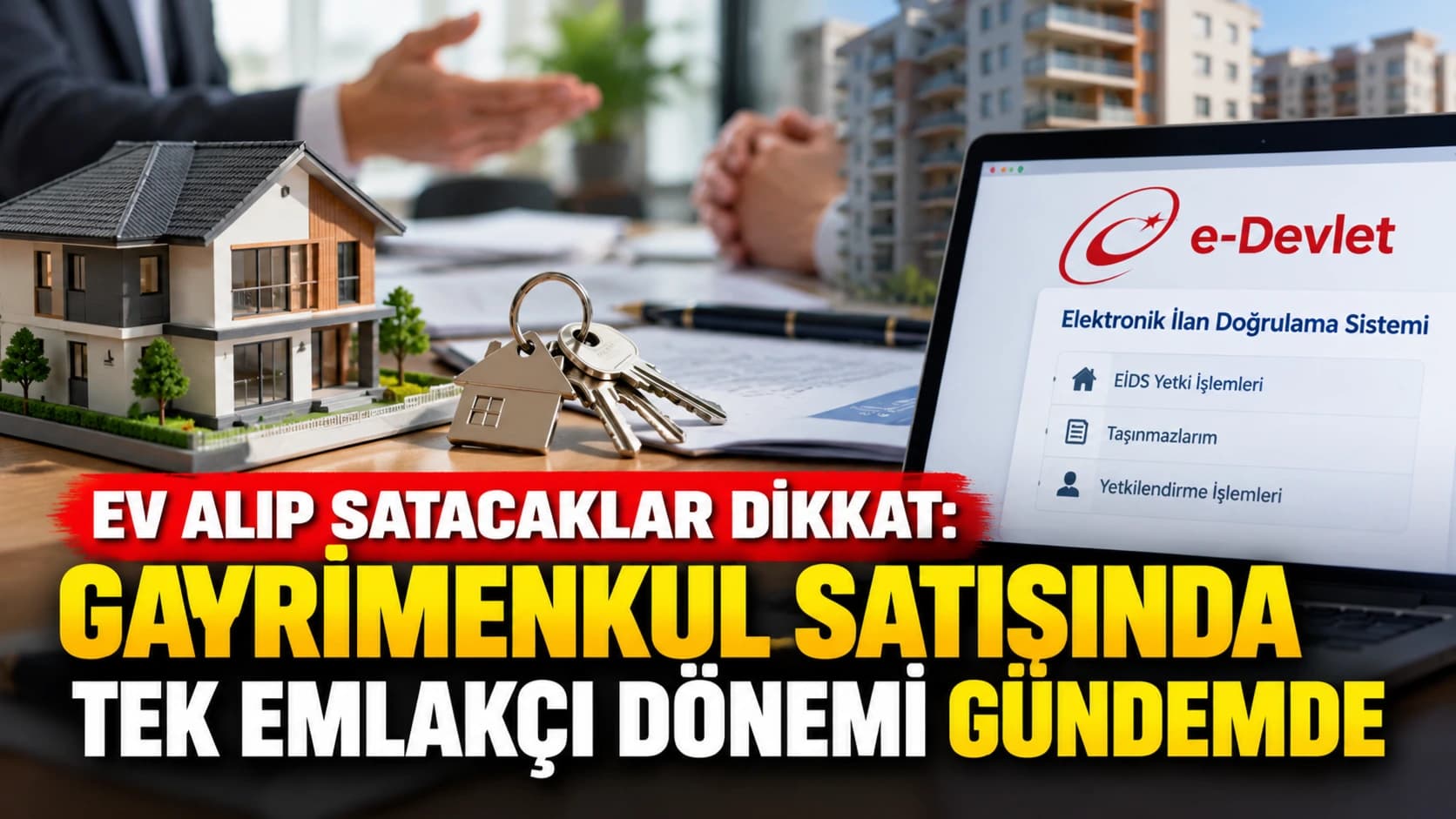Ev alıp satacaklar dikkat: Gayrimenkul satışında tek emlakçı dönemi gündemde