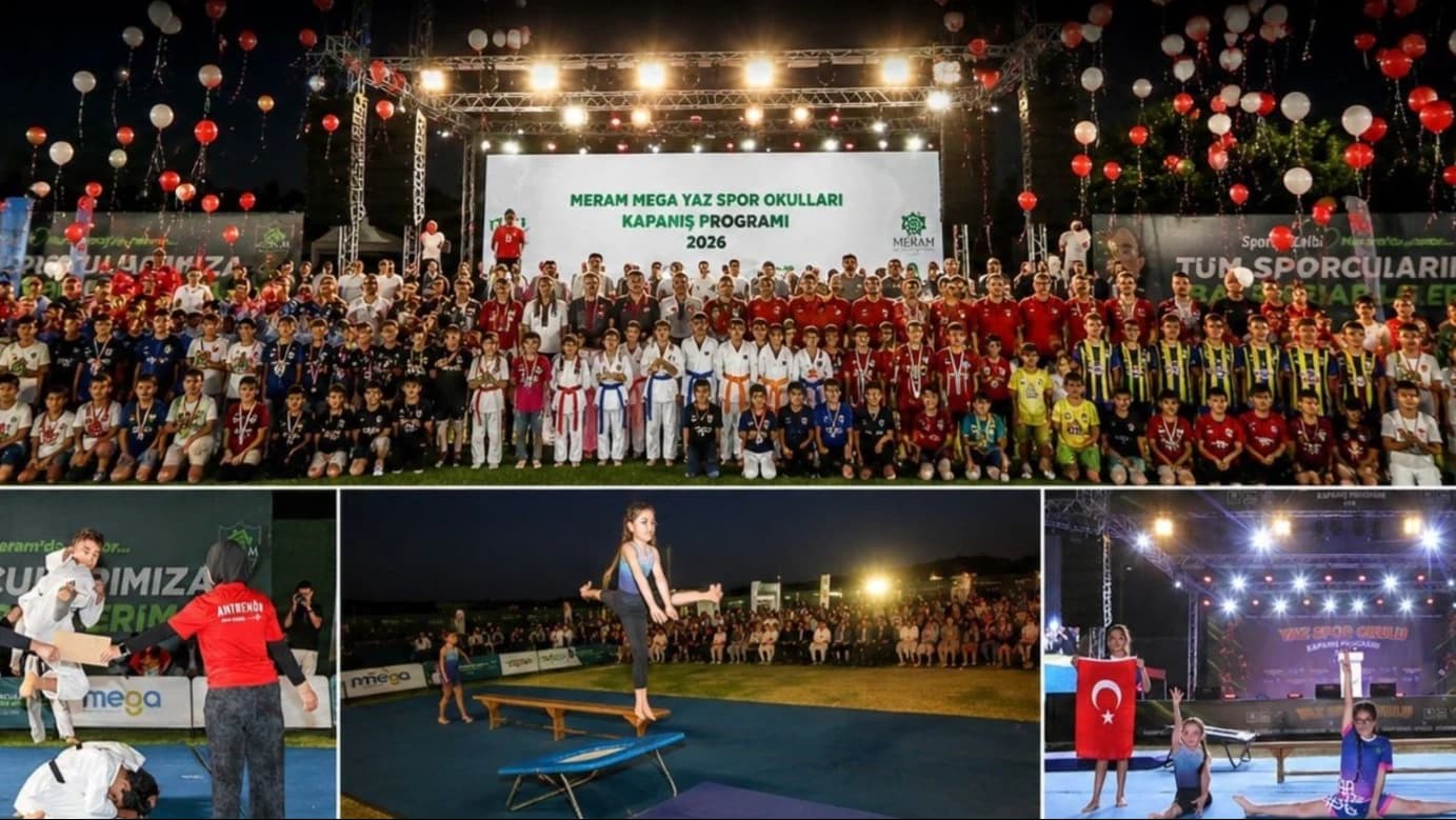 Meram’da spor dolu yaz: 5 bin çocuk 13 branşta eğitim aldı