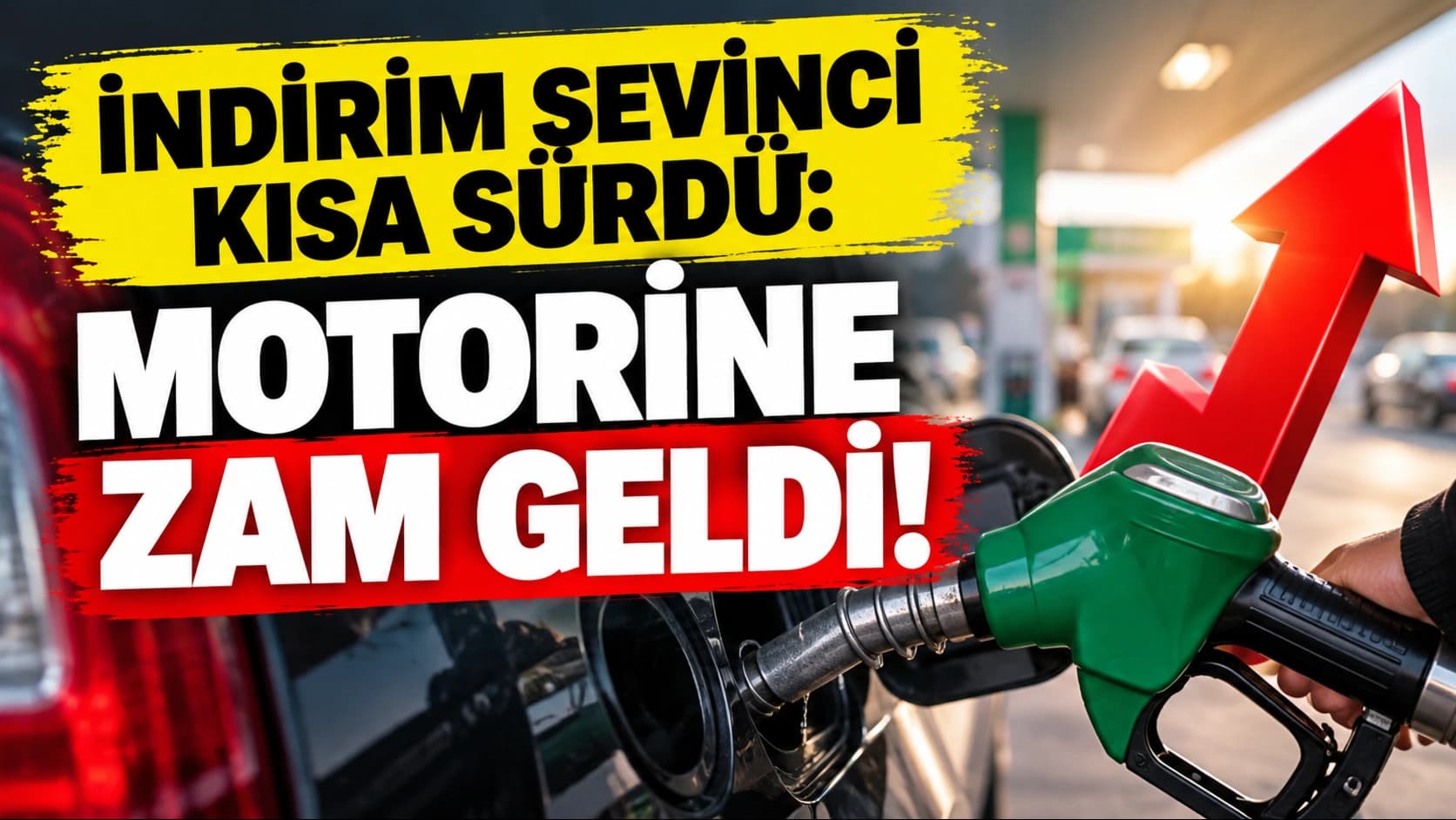 İndirim sevinci kısa sürdü: Motorine zam geldi!