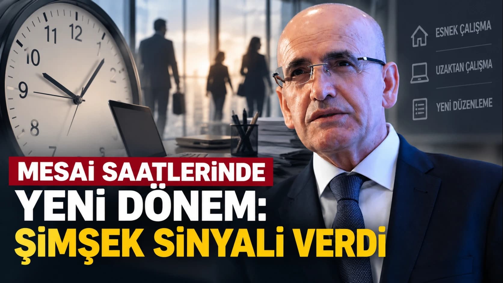 Mesai saatlerinde yeni dönem: Şimşek sinyali verdi