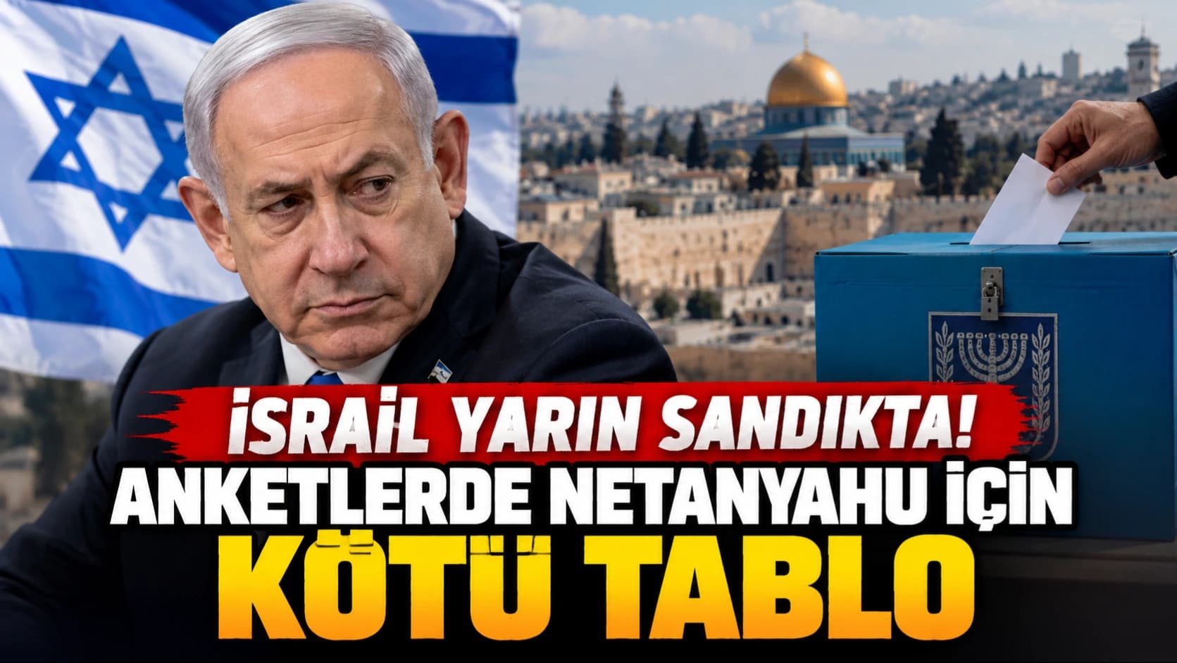 İsrail seçimlerinde Netanyahu'ya anket darbesi