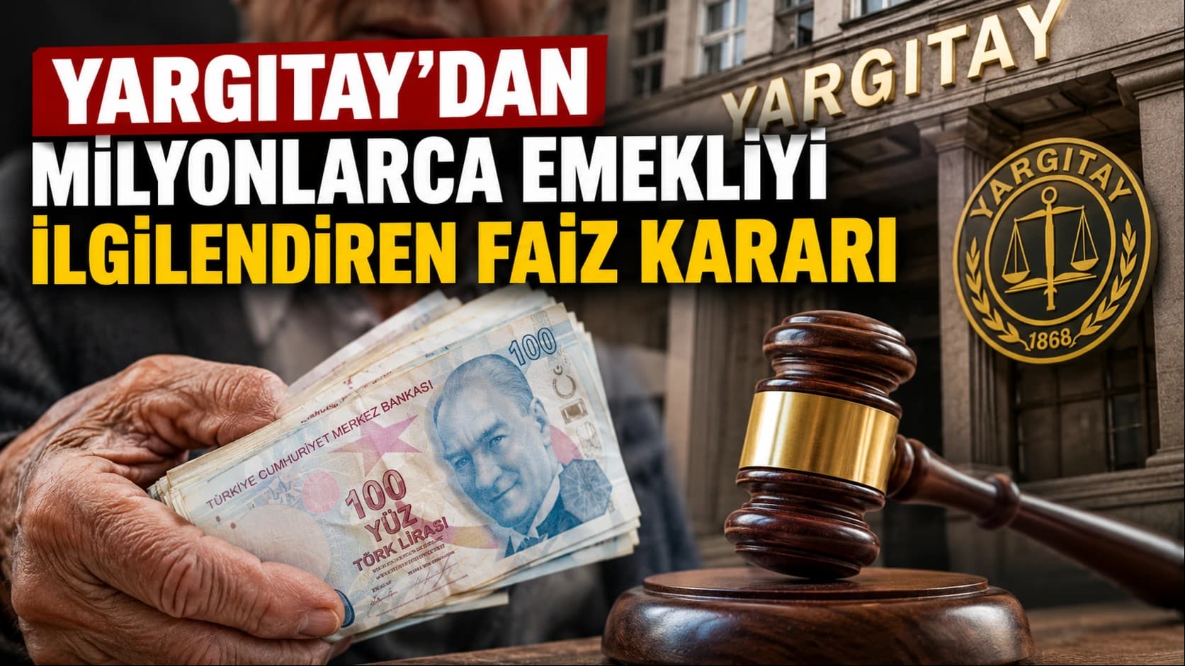 YARGITAY'DAN MİLYONLARCA EMEKLİYİ İLGİLENDİREN FAİZ KARARI