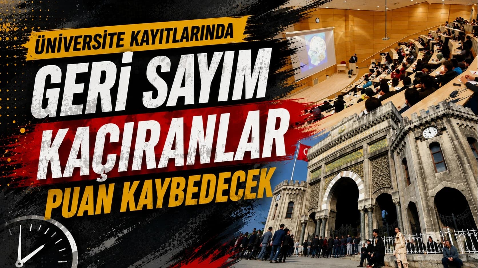 ÜNİVERSİTE KAYITLARINDA GERİ SAYIM: KAÇIRANLAR PUAN KAYBEDECEK