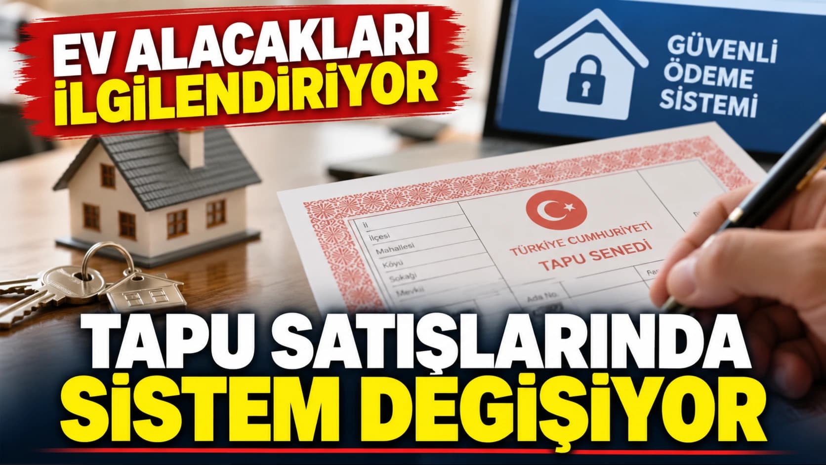 Ev alacakları ilgilendiriyor: Tapu satışlarında sistem değişiyor