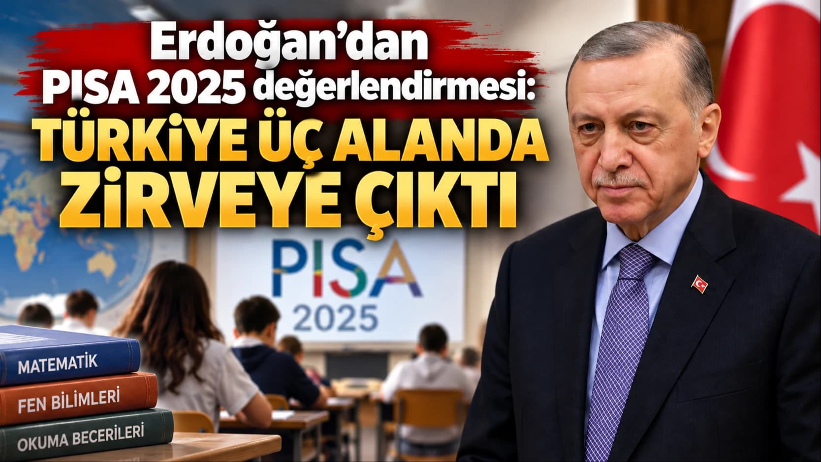 Erdoğan’dan PISA 2025 değerlendirmesi: Türkiye üç alanda zirveye çıktı