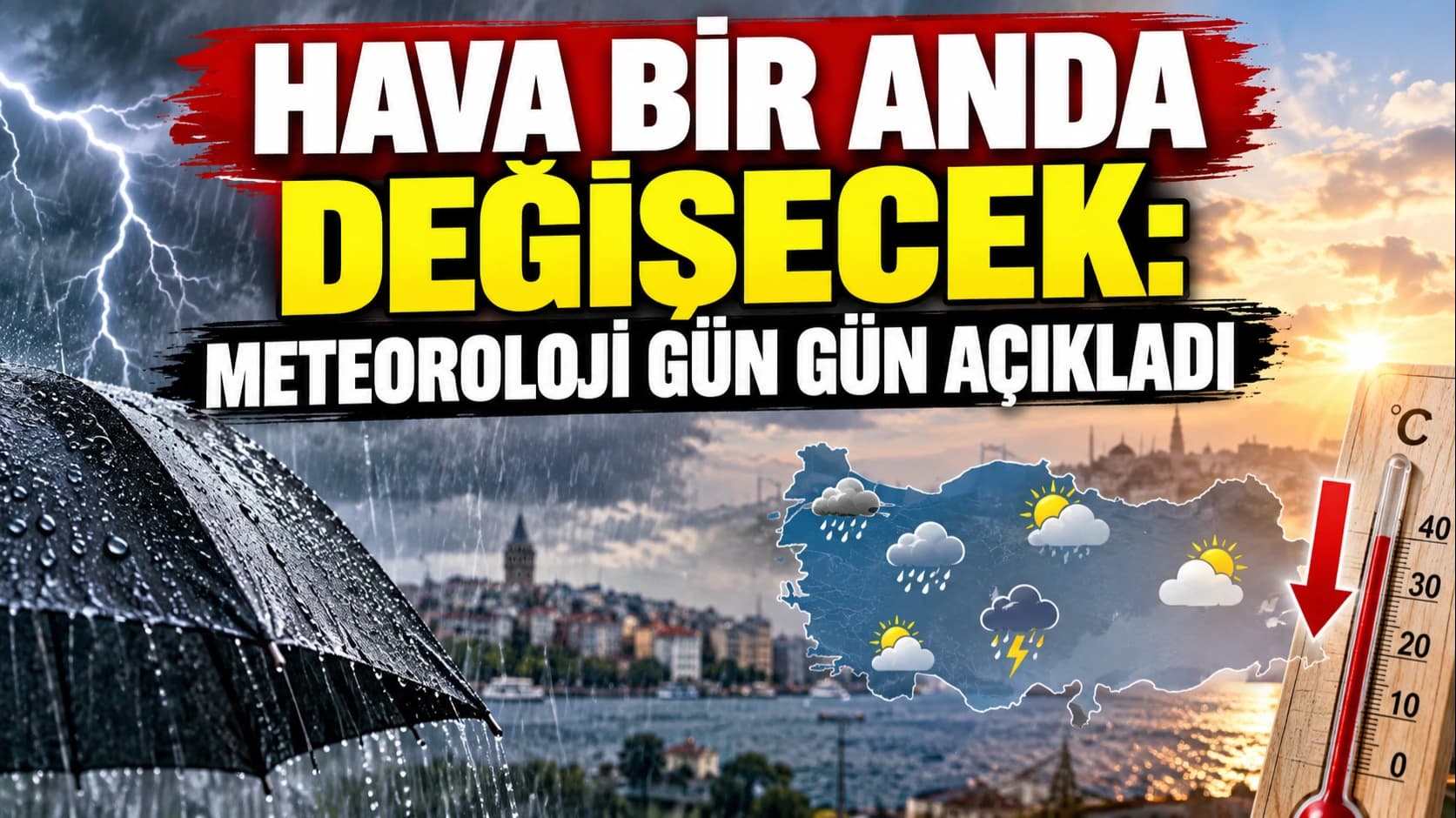 Hava bir anda değişecek: Meteoroloji gün gün açıkladı