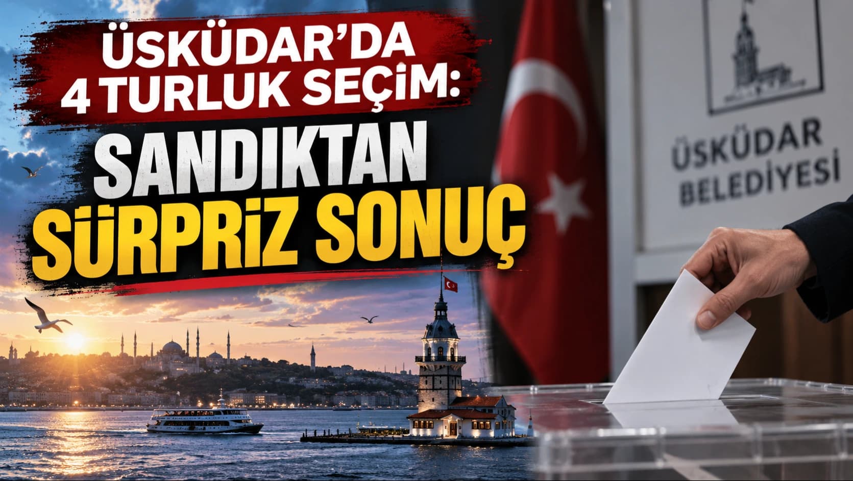 Üsküdar’da 4 turluk seçim: Sandıktan sürpriz sonuç