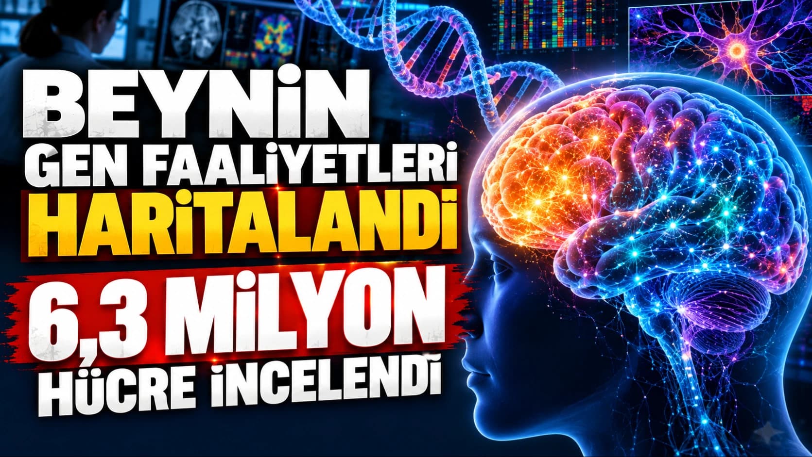 Beynin gen faaliyetleri haritalandı: 6,3 milyon hücre incelendi