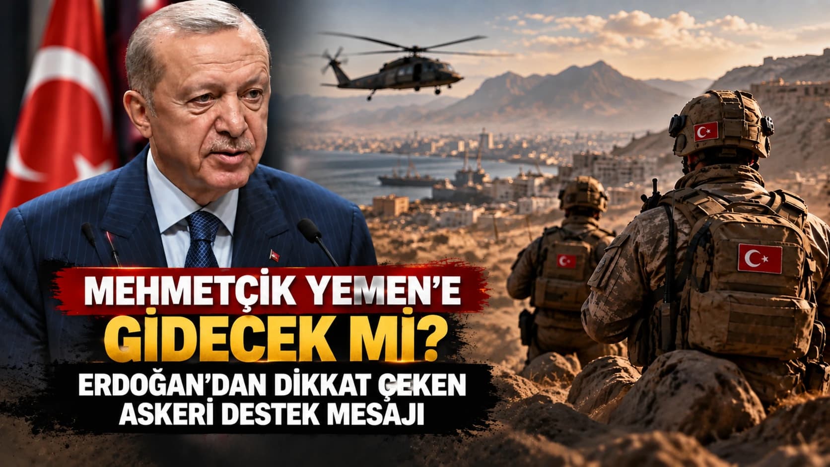 Mehmetçik Yemen’e gidecek mi? Erdoğan’dan dikkat çeken askeri destek mesajı