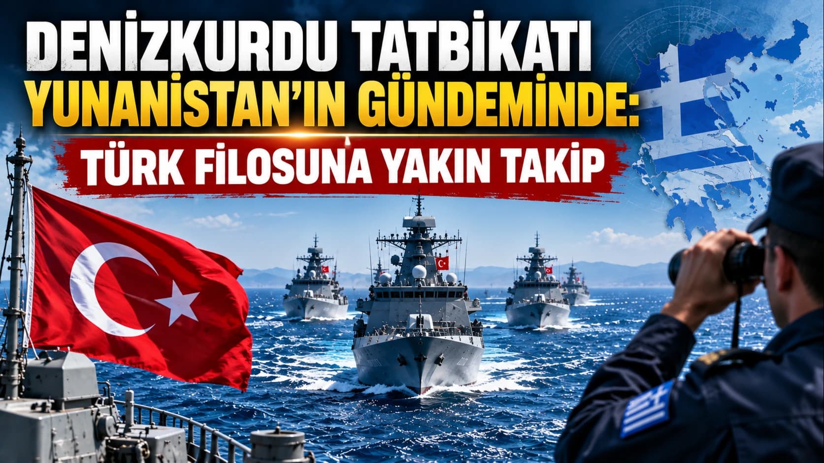 Denizkurdu tatbikatı Yunanistan’ın gündeminde: Türk filosuna yakın takip