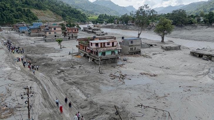 Nepal'deki selde can kaybı 1410'a ulaştı