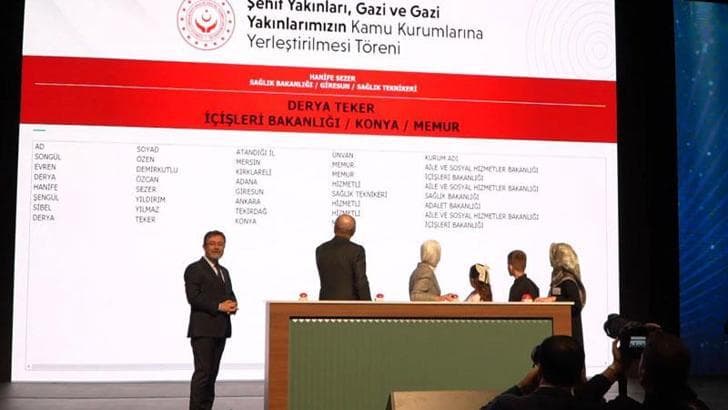 Bakan Göktaş: Kamuda istihdam edilen şehit yakını, gazi ve gazi yakını sayısı 53 bini aşacak