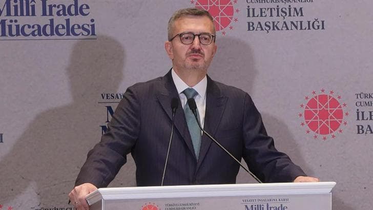 İletişim Başkanı Duran: Türkiye darbelere ve darbecilere milli iradenin vesayet altına alınmasına asla izin vermeyecektir
