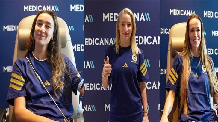 Fenerbahçe Medicana Kadın Voleybol Takımı sağlık kontrollerinden geçti