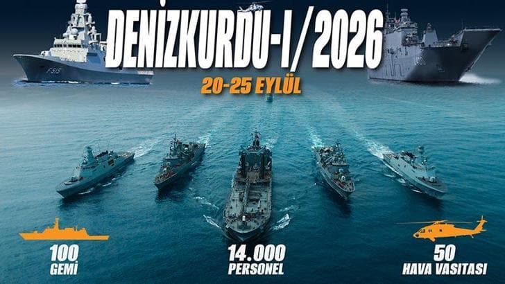 MSB'den 100 gemi ile 'Denizkurdu-I/2026 Tatbikatı'
