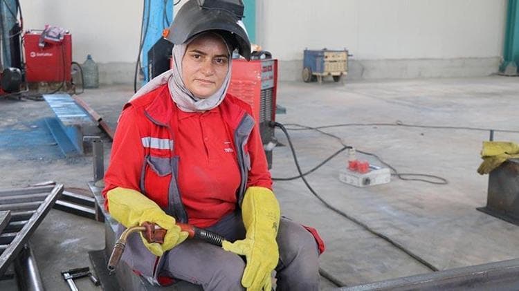 Kader usta, 30 yıldır kaynakçılık yapıyor